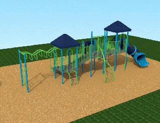 Milwaukee Park New Play Structure View 2