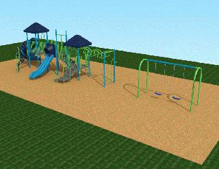 Milwaukee Park New Play Structure View 3